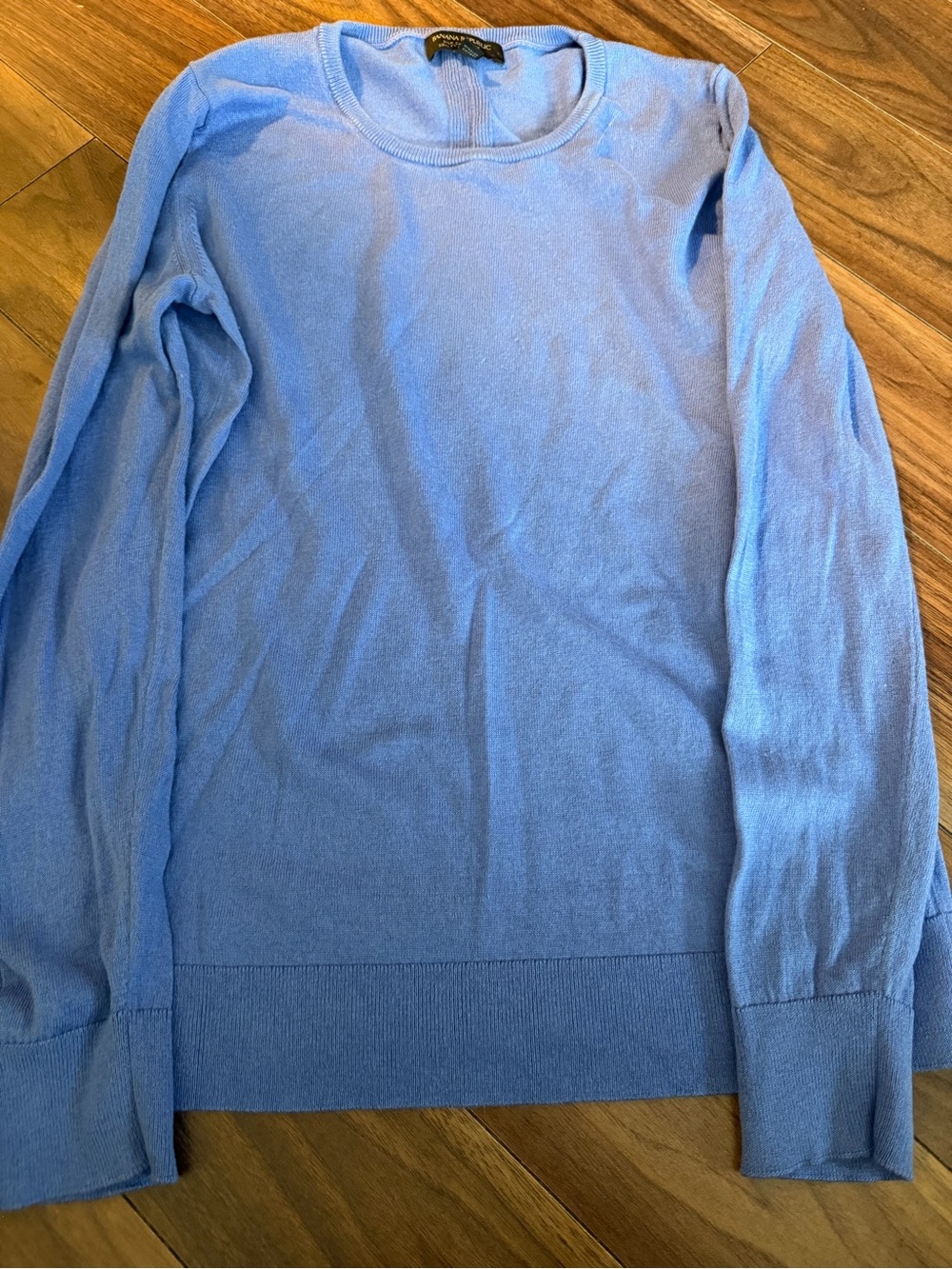 Banana Republic Periwinkle Silk Cashmere Crewneck Sweater Size M